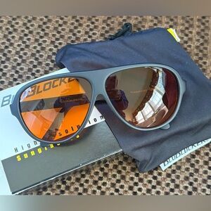 BLUBLOCKER Black Aviator Sunglasses